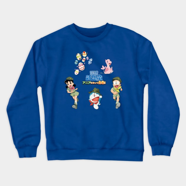 Nobita Shizuka Doraemon New Dinosaur Movie 2020 Crewneck Sweatshirt by Celestial Crafts